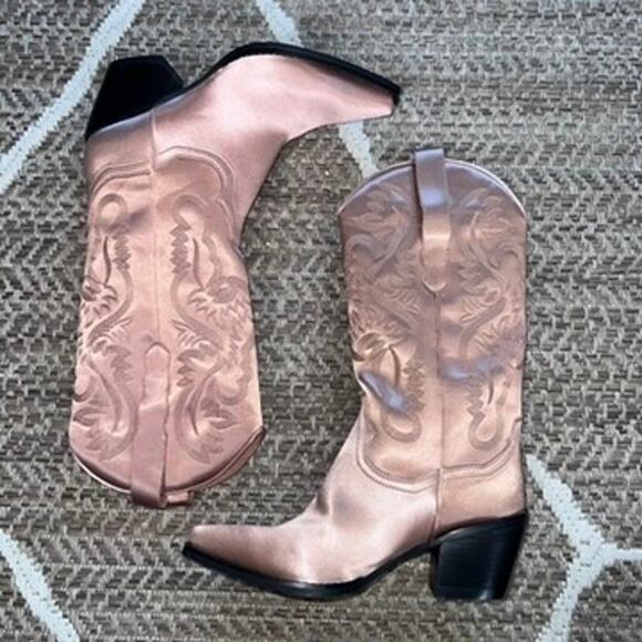 Jeffrey Campbell x Free People Dagget Boot Muave Pink Sz 7.5 - Picture 5 of 11